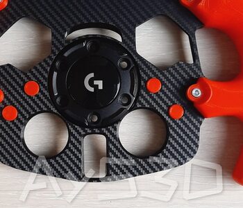 MOD F1 Formula 1 para Volante Logitech G29 y G923 de PS PlayStation Agarres ROJO