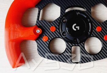 MOD F1 Formula 1 para Volante Logitech G29 y G923 de PS PlayStation Agarres ROJO