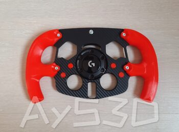 MOD F1 Formula 1 para Volante Logitech G29 y G923 de PS PlayStation Agarres ROJO