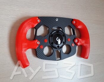 MOD F1 Formula 1 para Volante Logitech G29 y G923 de PS PlayStation Agarres ROJO