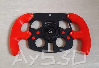 MOD F1 Formula 1 para Volante Logitech G29 y G923 de PS PlayStation Agarres ROJO