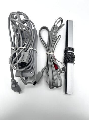 Nintendo Wii RVL-001 Žaidimų Konsolės Pilnas Baltas Rinkinys