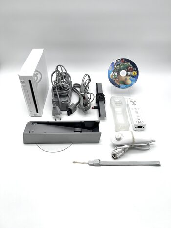 Nintendo Wii RVL-001 Žaidimų Konsolės Pilnas Baltas Rinkinys