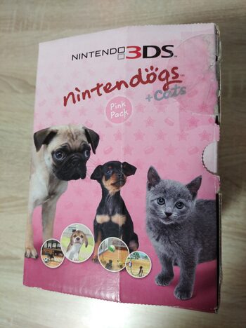 Get Nintendo 3DS, Pink Pack Coral + Nintendogs + Cats