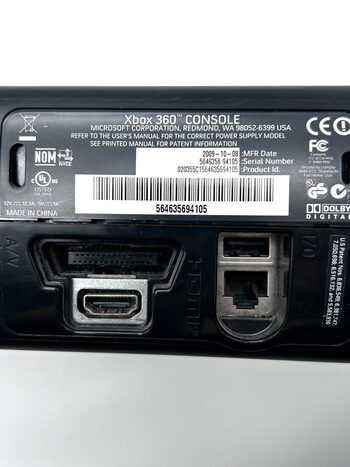 Get Xbox 360 Fat 120GB Žaidimų Konsolės Juodas Rinkinys