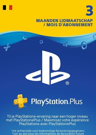E-shop Playstation Plus Card 90 days (BE) PSN Key BELGIUM