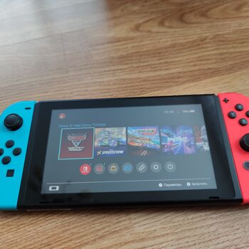 Nintendo Switch V2, Blue & Red, 32 + 64 GB didelis komplektas + žaidimai