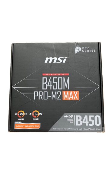 MSI B450M PRO-M2 MAX AMD B450 Micro ATX DDR4 AM4 1 x PCI-E x16 Slots Motherboard