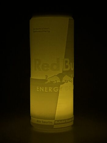 Redbull energy led lempa