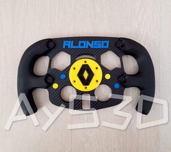 MOD F1 Formula 1 RENAULT con accesorio FERNANDO ALONSO para Logitech G29 y G923