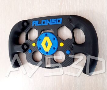 MOD F1 Formula 1 RENAULT con accesorio FERNANDO ALONSO para Logitech G29 y G923