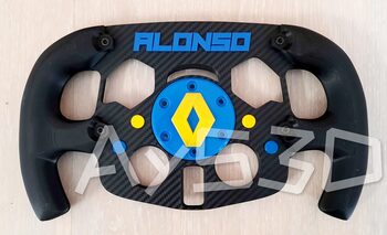 MOD F1 Formula 1 RENAULT con accesorio FERNANDO ALONSO para Logitech G29 y G923