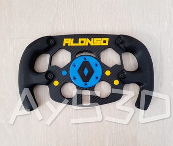 MOD F1 Formula 1 RENAULT con accesorio FERNANDO ALONSO para Logitech G29 y G923