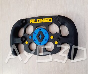 MOD F1 Formula 1 RENAULT con accesorio FERNANDO ALONSO para Logitech G29 y G923