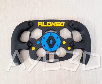 MOD F1 Formula 1 RENAULT con accesorio FERNANDO ALONSO para Logitech G29 y G923