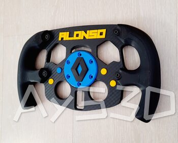 MOD F1 Formula 1 RENAULT con accesorio FERNANDO ALONSO para Logitech G29 y G923