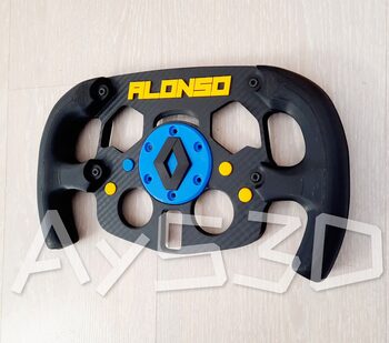 MOD F1 Formula 1 RENAULT con accesorio FERNANDO ALONSO para Logitech G29 y G923