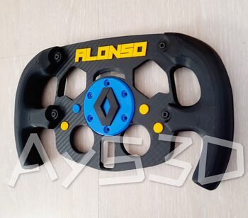 MOD F1 Formula 1 RENAULT con accesorio FERNANDO ALONSO para Logitech G29 y G923