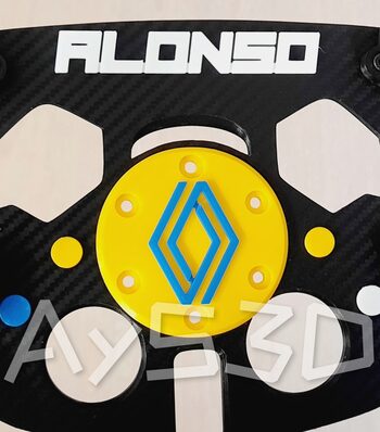 MOD F1 Formula 1 RENAULT con accesorio FERNANDO ALONSO para Logitech G29 y G923