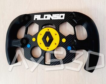 MOD F1 Formula 1 RENAULT con accesorio FERNANDO ALONSO para Logitech G29 y G923