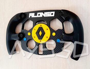 MOD F1 Formula 1 RENAULT con accesorio FERNANDO ALONSO para Logitech G29 y G923