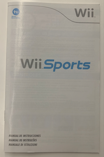 Manual de instrucciones Wii Sports original en Español, Portugues e Italiano