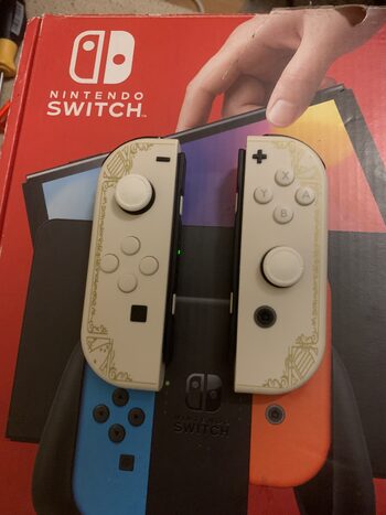 Nintendo Switch OLED, Red and Blue/White Gold, 64GB