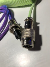 Get USB Type C klaviatūros kabelis coiled cable aviation connection GX 5pin