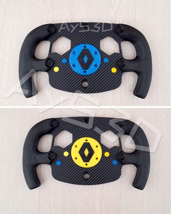 Tapa Central RENAULT Colores a elegir para Logitech G920 G27 G29 G923 Ps y Xbox