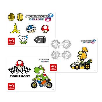 3 Sets de pegatinas Mario Kart 8 for sale