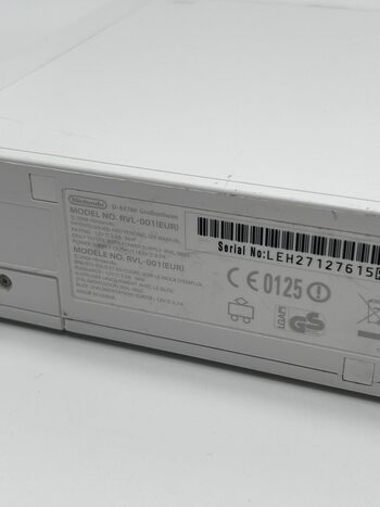 Nintendo Wii RVL-001 Žaidimų Konsolės Pilnas Baltas Rinkinys