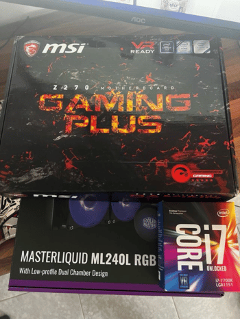 MSI Z270 GAMING PLUS Intel Z270 ATX DDR4 LGA1151 2 x PCI-E x16 Slots Motherboard