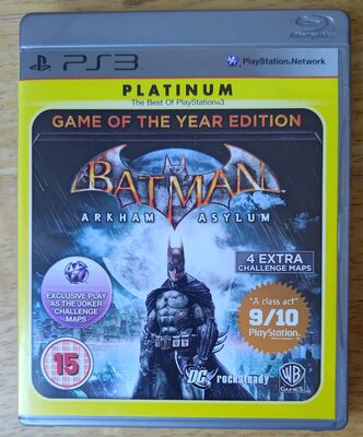 Batman: Arkham Asylum Game of the Year Edition PlayStation 3