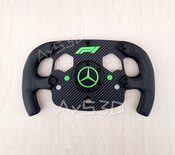 Get MOD F1 Formula 1 MERCEDES para Volante Logitech G920 de Xbox y PC Color verde