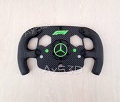 MOD F1 Formula 1 MERCEDES para Volante Logitech G920 de Xbox y PC Color verde