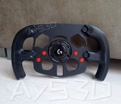 MOD F1 Formula 1 para Volante Logitech G29 y G923 de Ps PlayStation y PC ROJO