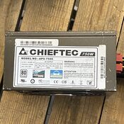 CHIEFTEC APS-750C 750W Gpu Pcie 3x8 pin CPU 2x8 8 pin Tinka Rtx4090 plokstei pajungti PSU Maitinimo blokas