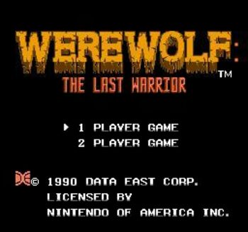 Werewolf: The Last Warrior NES