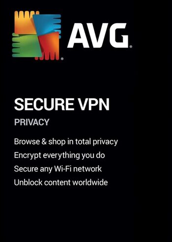 AVG Secure VPN Unlimited Devices 1 Year AVG Key GLOBAL