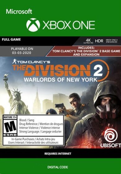 E-shop The Division 2: Warlords of New York (Xbox One) Xbox Live Key GLOBAL