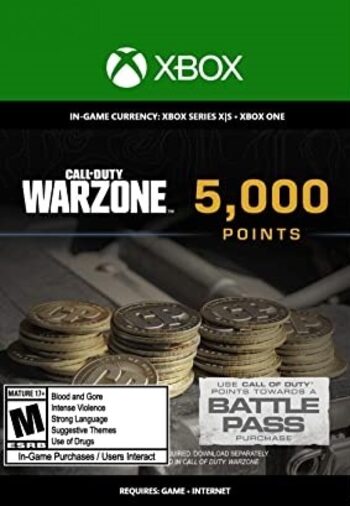 5,000 Call of Duty: Warzone Points XBOX LIVE Key GLOBAL