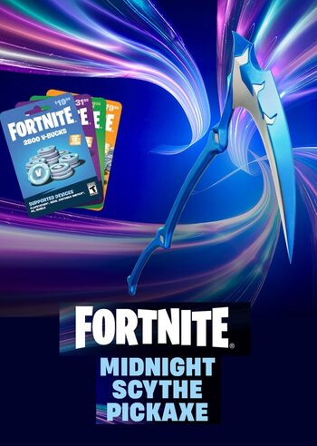 Fortnite - Midnight Scythe Pickaxe (DLC) + 2800 V-Bucks Gift Card Epic Games Key GLOBAL