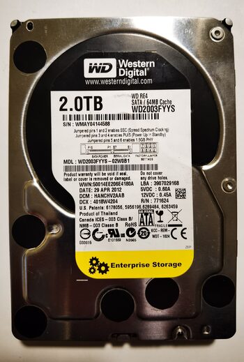 Western Digital RE4 2 TB HDD Storage