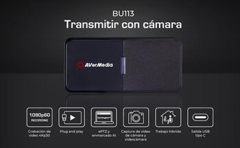 Get AVerMedia Live Streamer Cap 4K Capturadora de Video