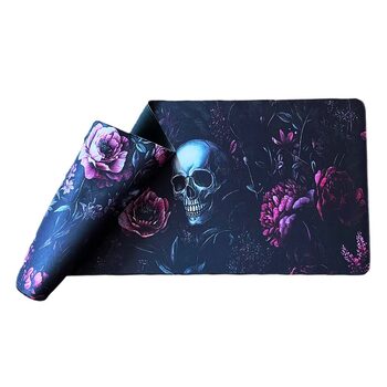 90 x 40 cm Skulls and Roses oversized pelės kilimėlis / mousepad