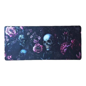 90 x 40 cm Skulls and Roses oversized pelės kilimėlis / mousepad