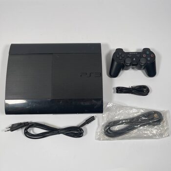 PlayStation 3 Super Slim, Black, 500GB + Controller and Cables