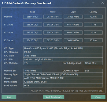 B450 + RYZEN 2600 + 16 GB 3000 MHZ RAM DDR4