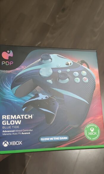 Xbox Series X|S & PC Blue Tide REMATCH GLOW Advanced Wired Controller