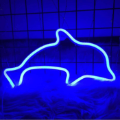 Get LED Neon dekoracija Delfinas mėlynos spalvos